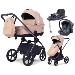 Детская коляска Rant Falcon Soft Therm 4 в 1 с автокреслом Miro Graphite и базой Beige