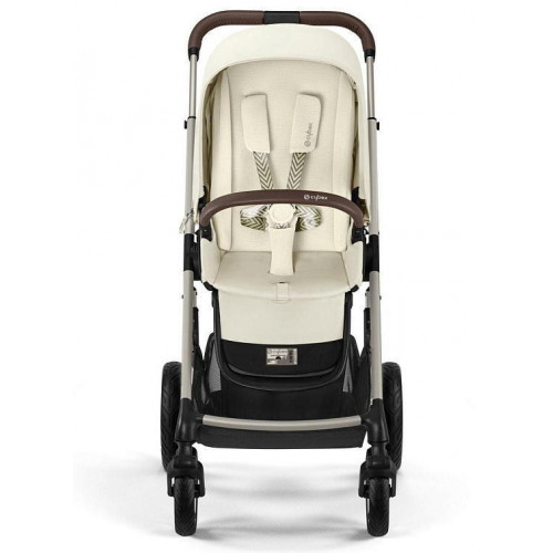 Коляска Cybex Talos S Lux TPE complete Cloud T Leaf Green Plus Base T 4 в 1 Seashell Beige с дождевиками