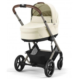 Коляска Cybex Balios S Lux TPE complete Cloud G Fog Grey Base G 4 в 1 Seashell Beige с дождевиками