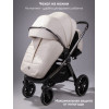 Детская коляска AmaroBaby Motus Premium Ecco 4 в 1 с автокреслом Rant Miro Graphite и базой молочный