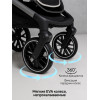 Детская коляска AmaroBaby Motus Premium Ecco 4 в 1 с автокреслом Rant Miro Graphite и базой молочный