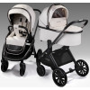 Детская коляска AmaroBaby Motus Premium Ecco 4 в 1 с автокреслом Rant Miro Graphite и базой молочный