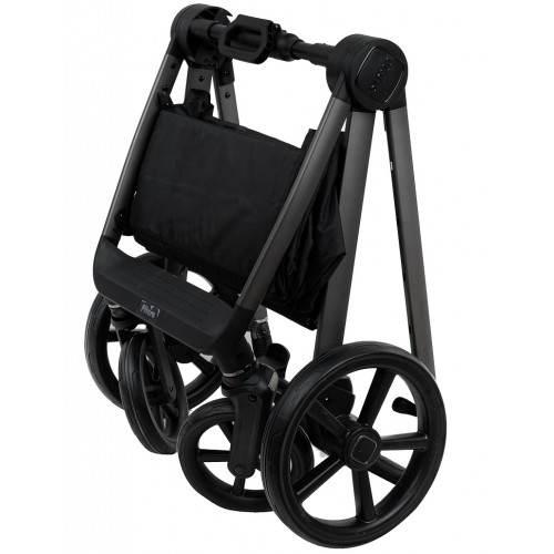 Детская коляска Pituso Teffy 4 в 1 с автокреслом Baesa Black с базой Turkish Coffee/Graphite