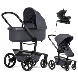 Детская коляска 4 в 1 Joolz Day 5 и автокресло Baby-Safe Core Space Black и база Baby-Safe Core Stone Grey