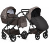 Детская коляска Tutis Viva 6 Plus Wild Elegance 4 в 1 с автокреслом Beno Black и базой Wild Mocca