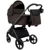 Детская коляска Pituso Teffy 4 в 1 с автокреслом Baesa Black с базой Turkish Coffee/Graphite