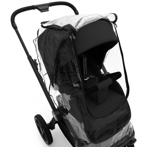 Коляска Agex Life 4 в 1 матовая рама с автокреслом i-Safe Black и базой ALB583 Black (Черный)