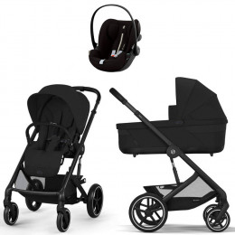 Коляска Cybex Balios S Lux BLK complete Cloud G Moon Black Plus Base G 4 в 1 Moon Black с дождевиками