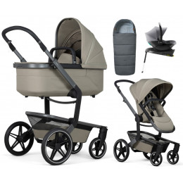 Детская коляска 4 в 1 Joolz Day 5 и автокресло Baby-Safe Core Frost Grey и база Baby-Safe Core без адаптеров + конверт в подарок Sage green