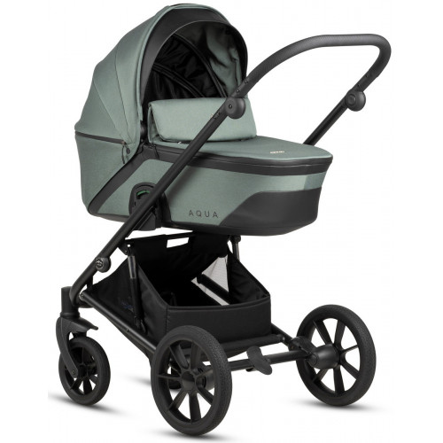 Детская коляска Noordi Aqua V2 4 в 1 с автокреслом Terra Edusky Black и базой 1482842 Fern