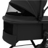 Коляска Agex Life 4 в 1 матовая рама с автокреслом i-Safe Black и базой ALB583 Black (Черный)