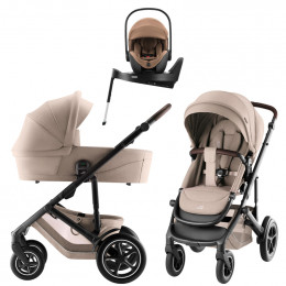 Коляска 4 в 1 Britax Roemer Smile 5Z Style и автокресло Baby-Safe PRO LUX Warm Caramel + Vario Base 5Z Teak