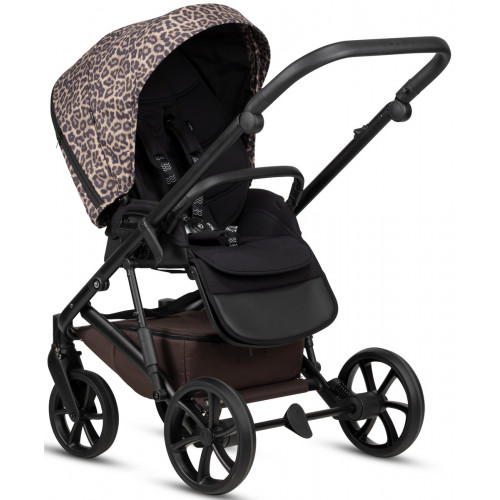 Детская коляска Tutis Viva 6 Plus Wild Elegance 4 в 1 с автокреслом Beno Black и базой Wild Mocca