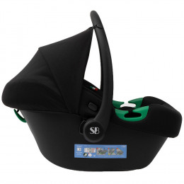 Коляска 4 в 1 Sweet Baby Ricci Air + автокресло Elegante Plus с базой i-Size ISOFIX DK780 Black (Air)
