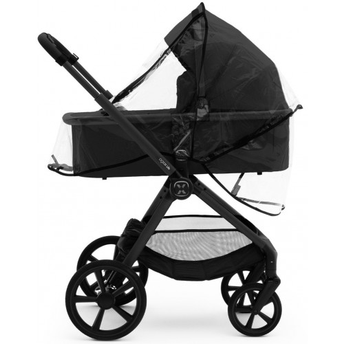 Коляска Agex Life 4 в 1 матовая рама с автокреслом i-Safe Black и базой ALB583 Black (Черный)