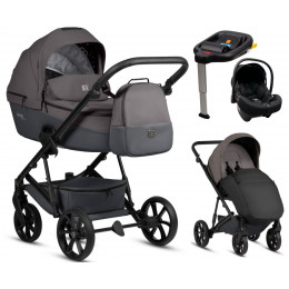 Детская коляска Tutis Viva 6 Plus Essential 4 в 1 с автокреслом Elo Lux EduSky Black и базой 1612072 Periscape