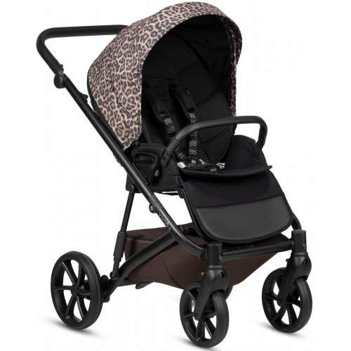 Детская коляска Tutis Viva 6 Plus Wild Elegance 4 в 1 с автокреслом Beno Black и базой Wild Mocca