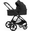 Коляска Agex Life 4 в 1 матовая рама с автокреслом i-Safe Black и базой ALB583 Black (Черный)