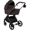 Детская коляска Pituso Teffy 4 в 1 с автокреслом Baesa Black с базой Turkish Coffee/Graphite