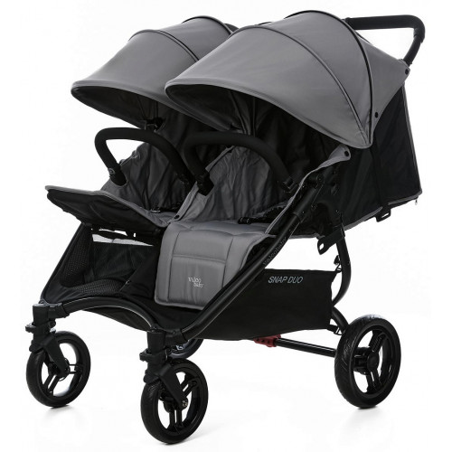 Прогулочная коляска для двойни Valco baby Snap Duo Flatt Matt/Cool Grey