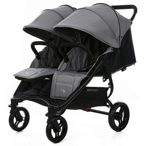 Прогулочная коляска для двойни Valco baby Snap Duo Flatt Matt/Cool Grey