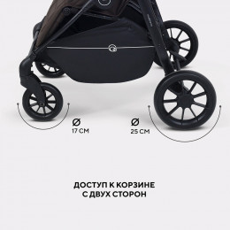 Детская прогулочная коляска для двойни Rant Twinny 2025 Chocolate