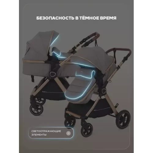 Коляска-трансформер Rant Basic Roller Gold 2024 Beige