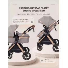 Коляска-трансформер Rant Basic Roller Gold 2024 Beige