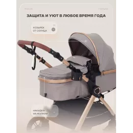 Коляска-трансформер Rant Basic Roller Gold 2024 Beige