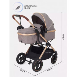 Детская коляска Rant basic Pulsar Gold 2 в 1 Beige
