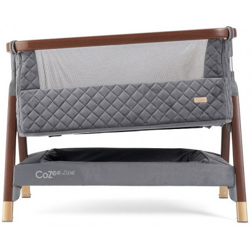 Колыбель приставная Tutti Bambini CoZee Luxe с колесами GTD Walnut/Slate
