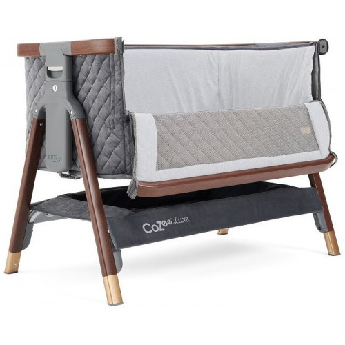 Колыбель приставная Tutti Bambini CoZee Luxe с колесами GTD Walnut/Slate