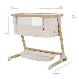 Приставная колыбель Carrello Prima Plus CRL-16504 Cloud Grey
