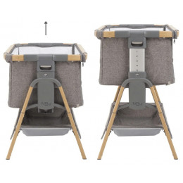 Кровать-трансформер приставная Tutti Bambini CoZee XL 120х60 см GTD Oak/Charcoal