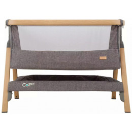 Колыбель приставная Tutti Bambini CoZee c колёсами GTD Oak/Charcoal