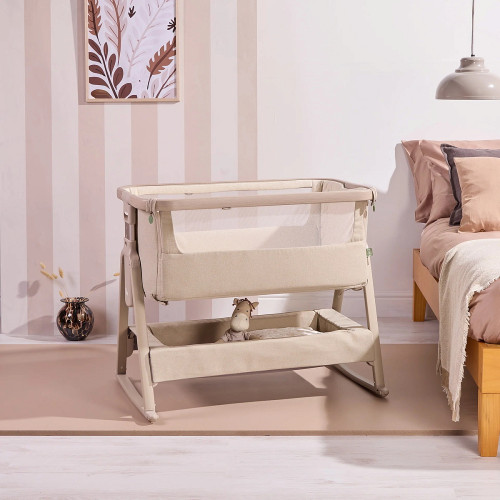 Колыбель приставная Tutti Bambini CoZee Air 2 с колесами Soft Walnut/Cocoa