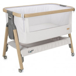 Колыбель приставная Tutti Bambini CoZee c колёсами GTD Oak/Silver