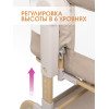 Приставная кровать Farfello Aria Linen beige/Льняной бежевый