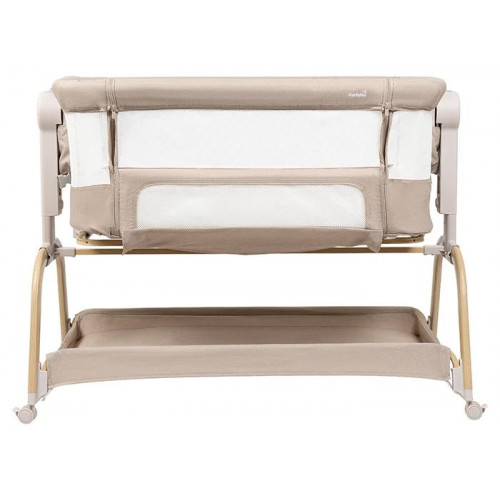 Приставная кровать Farfello Aria Linen beige/Льняной бежевый