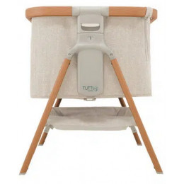 Колыбель приставная Tutti Bambini CoZee c колёсами Scandinavian Walnut/Ecru