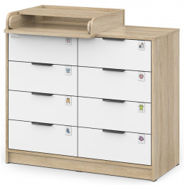 Комод Pituso Kids Optimum ЛДСП Дуб сонома-белый