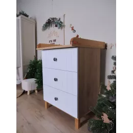 Комод пеленальный Rant Bamboo 60/3 Cloud white