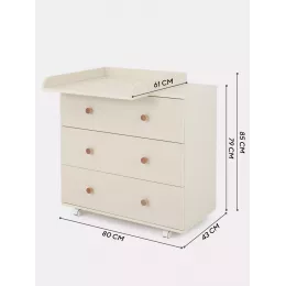 Комод пеленальный Rant Elsa 80/3 Ivory beige