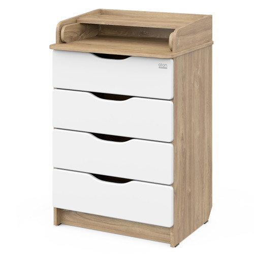 Комод Сириус WOOD 604 ПВХ с шариковыми направляющими (дуб канзас)