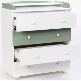 Детский пеленальный комод Bebizaro Regency Four 07 WHITE/OLIVE