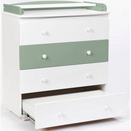 Детский пеленальный комод Bebizaro Regency Four 07 WHITE/OLIVE