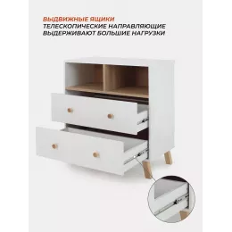 Комод пеленальный Rant Vester 80/2 Cloud white