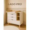 Комод пеленальный Rant Lago Pro 80/4 с органайзером Crystal beige