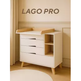 Комод пеленальный Rant Lago Pro 80/4 с органайзером Crystal beige