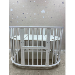 Кровать Incanto Stella 11 в 1, цвет белый с маятником поперечного качания